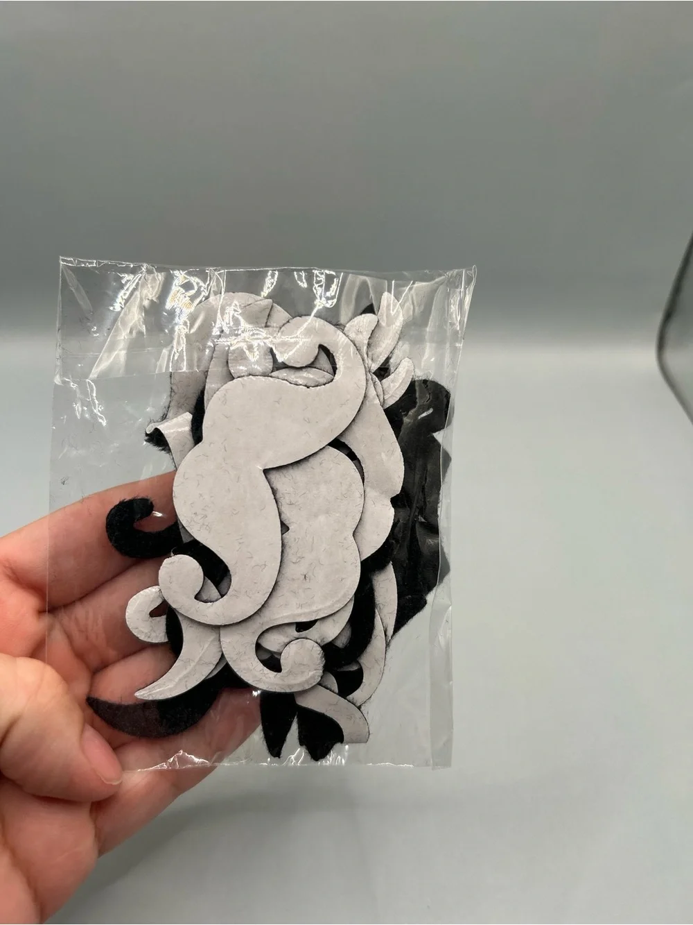 20 Fake Mustaches Self Adhesive Novelty Face Stickers Pirate Disguise Costume